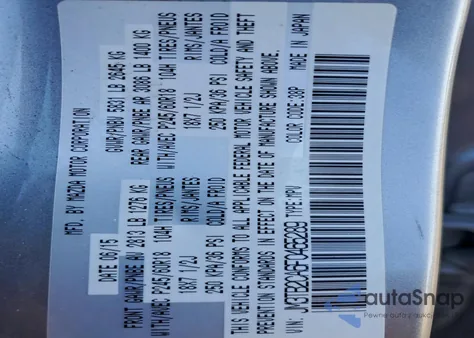 2015 Mazda Cx-9 Touring z USA, uszkodzony, nr VIN JM3TB2CA6F0465289